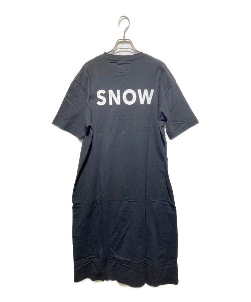 Snow peak（スノーピーク）snow peak (スノーピーク) JOURNAL STANDARD relume (ジャーナルスタンダード レリューム) 別注 RELUME T-SHIRT OP/スウェットワンピース ブラックｚ サイズ:FREE 未使用品の古着・服飾アイテム