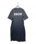 snow peak (スノーピーク) JOURNAL STANDARD relume (ジャーナルスタンダード レリューム) 別注 RELUME T-SHIRT OP/スウェットワンピース ブラックｚ サイズ:FREE 未使用品：5000円