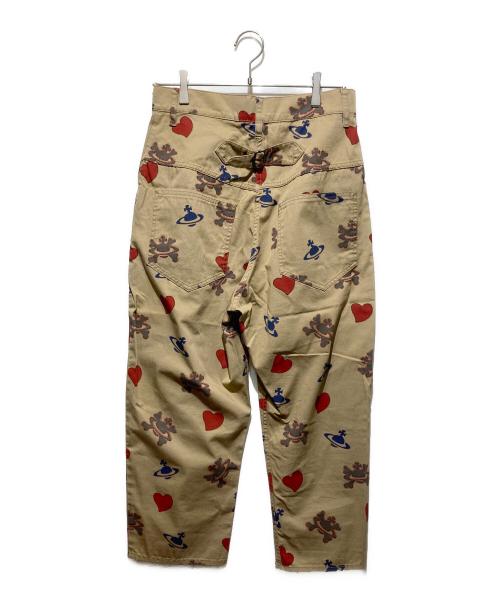 Vivienne Westwood RED LABEL（ヴィヴィアンウエストウッドレッドレーベル）Vivienne Westwood RED LABEL (ヴィヴィアンウエストウッドレッドレーベル) ハートオーブシンチバッグパンツ ベージュ サイズ:02の古着・服飾アイテム