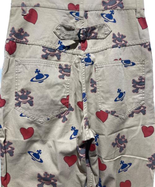 Vivienne Westwood RED LABEL（ヴィヴィアンウエストウッドレッドレーベル）Vivienne Westwood RED LABEL (ヴィヴィアンウエストウッドレッドレーベル) ハートオーブシンチバッグパンツ ベージュ サイズ:02の古着・服飾アイテム