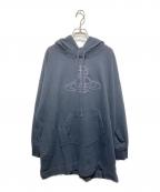 Vivienne Westwood RED LABELヴィヴィアンウエストウッドレッドレーベル）の古着「オーブ刺繍オーバーサイズパーカー」｜ブラック
