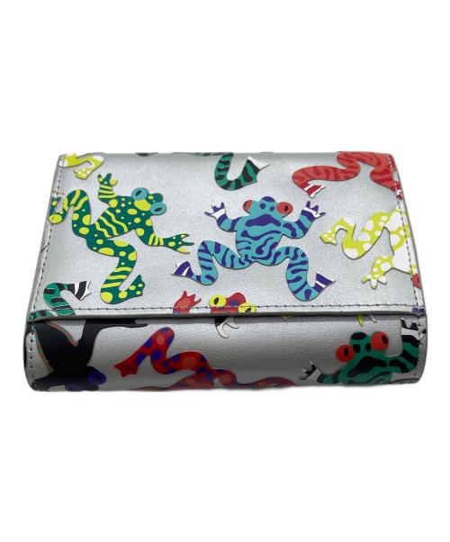 Vivienne Westwood（ヴィヴィアンウエストウッド）Vivienne Westwood (ヴィヴィアンウエストウッド) FROGS 2つ折り財布 シルバーの古着・服飾アイテム