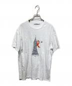 maison kitsuneメゾンキツネ）の古着「クルーネック Tシャツ/OLY EMPIRE FOX CLASSIC TEE-SHIRT」｜ホワイト
