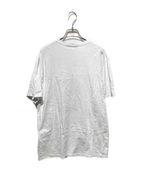 maison kitsune（メゾンキツネ）MAISON KITSUNE (メゾンキツネ) クルーネック Tシャツ/OLY EMPIRE FOX CLASSIC TEE-SHIRT ホワイト サイズ:Ｌの古着・服飾アイテム