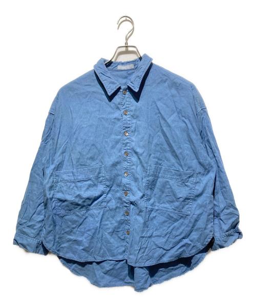 nest Robe（ネストローブ）nest Robe (ネストローブ) ローポケットシャツジャケット インディゴ サイズ:Freeの古着・服飾アイテム