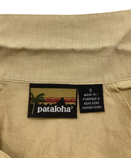 pataloha（パタロハ）pataloha (パタロハ) 無地ヘンプリネンオープンカラーシャツ ベージュ サイズ:Sの古着・服飾アイテム