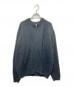 TOWN CRAFTタウンクラフト）の古着「SOLID SHAGGY ZIP CARDIGAN」｜ブラック