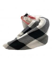 BURBERRY（バーバリー）の古着「ウールカシミヤ大判スカーフ」｜ホワイト