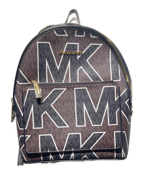 MICHAEL KORS（マイケル・コース）MICHAEL KORS (マイケル・コース) ロゴバックパック ブラウンの古着・服飾アイテム