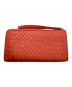 BOTTEGA VENETA (ボッテガベネタ) L字ファスナーイントレチャート長財布 オレンジ：18000円