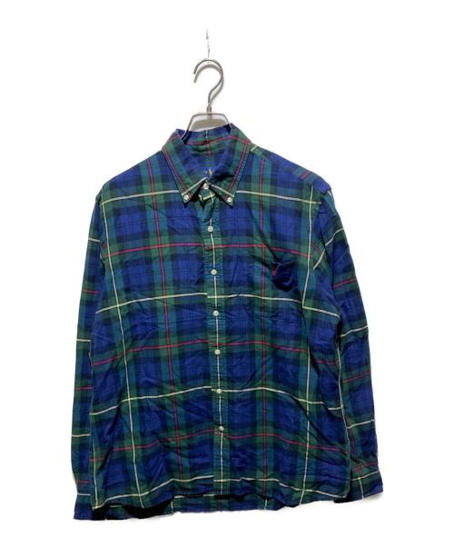 RALPH LAUREN（ラルフローレン）RALPH LAUREN (ラルフローレン) BDチェックシャツ ネイビー サイズ:Lの古着・服飾アイテム