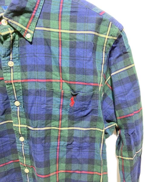 RALPH LAUREN（ラルフローレン）RALPH LAUREN (ラルフローレン) BDチェックシャツ ネイビー サイズ:Lの古着・服飾アイテム