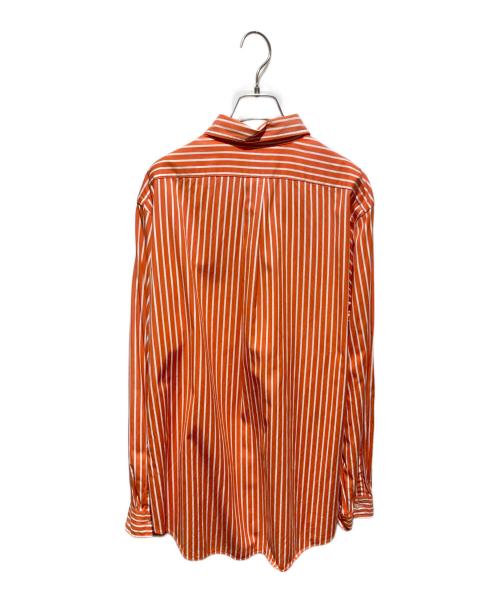 RALPH LAUREN（ラルフローレン）RALPH LAUREN (ラルフローレン) BDストライプシャツ オレンジ サイズ:Ｌの古着・服飾アイテム