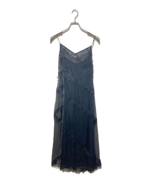 ALBERTA FERRETTI（アルベルタフェレッティ）ALBERTA FERRETTI (アルベルタフェレッティ) イタリア製 シアーキャミソールデザインワンピース ブラック サイズ:42の古着・服飾アイテム
