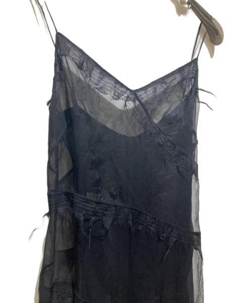 ALBERTA FERRETTI（アルベルタフェレッティ）ALBERTA FERRETTI (アルベルタフェレッティ) イタリア製 シアーキャミソールデザインワンピース ブラック サイズ:42の古着・服飾アイテム