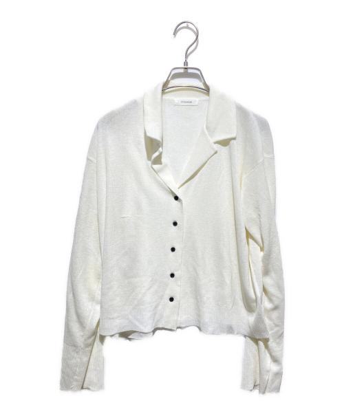 STYLE MIXER（スタイルミキサー）STYLE MIXER (スタイルミキサー) テーラーカラーニットカーデ アイボリー サイズ:FREEの古着・服飾アイテム