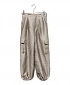 anukeアンヌーク）の古着「Glitter Cargo Pants」｜ゴールド