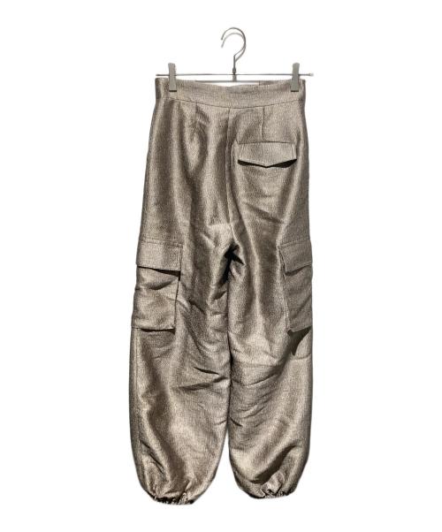 anuke（アンヌーク）anuke (アンヌーク) Glitter Cargo Pants ゴールド サイズ:36の古着・服飾アイテム