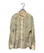 TODAYFULトゥデイフル）の古着「Standcollar Leaf Shirts」｜ベージュ