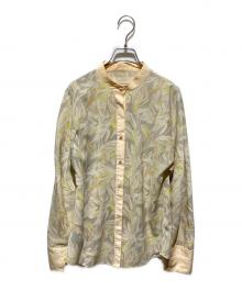 TODAYFUL（トゥデイフル）の古着「Standcollar Leaf Shirts」｜ベージュ