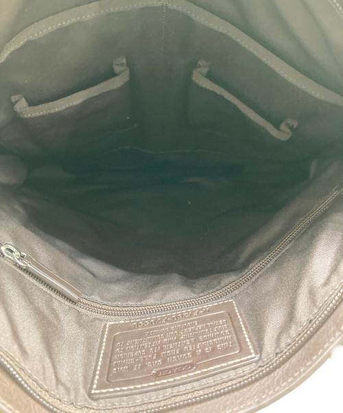 COACH（コーチ）COACH (コーチ) ヘリテージ ウェブ レザー フォルド オーバー トート ブラウンの古着・服飾アイテム