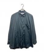 Graphpaperグラフペーパー）の古着「Broad L/S Oversized Regular Collar Shirt / ブロードロングスリーブオーバーサイズドレギュラーカラーシャツ」｜ブラック