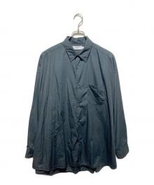 Graphpaper（グラフペーパー）の古着「Broad L/S Oversized Regular Collar Shirt / ブロードロングスリーブオーバーサイズドレギュラーカラーシャツ」｜ブラック