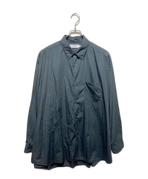 Graphpaper（グラフペーパー）Graphpaper (グラフペーパー) Broad L/S Oversized Regular Collar Shirt / ブロードロングスリーブオーバーサイズドレギュラーカラーシャツ ブラック サイズ:2の古着・服飾アイテム