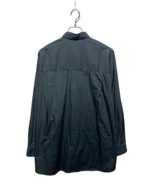 Graphpaper（グラフペーパー）Graphpaper (グラフペーパー) Broad L/S Oversized Regular Collar Shirt / ブロードロングスリーブオーバーサイズドレギュラーカラーシャツ ブラック サイズ:2の古着・服飾アイテム