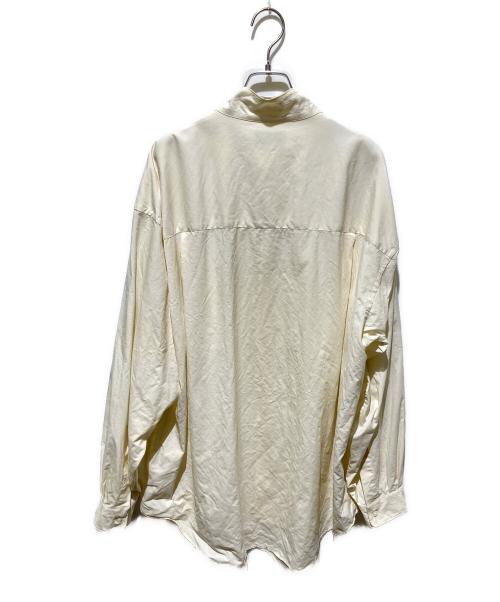 Graphpaper（グラフペーパー）Graphpaper (グラフペーパー) 21AW  FINEWOOL TROPICAL STANDCOLLAR SHIRT ベージュ サイズ:FREEの古着・服飾アイテム