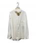 Graphpaper（グラフペーパー）の古着「21AW  FINEWOOL TROPICAL STANDCOLLAR SHIRT」｜ベージュ