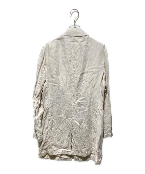 HEVO（イーヴォ）Hevo (イーヴォ) リネン比翼 シングル シャツ コート アイボリー サイズ:48の古着・服飾アイテム