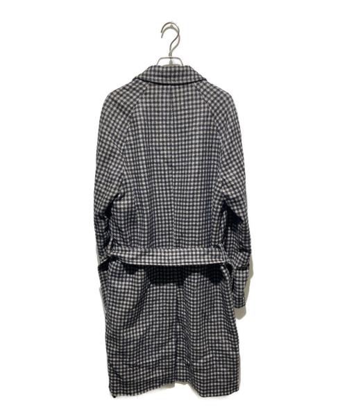 PALTO（パルト）PALTO (パルト) イタリア製 千鳥柄コート ブラック×ベージュ サイズ:50の古着・服飾アイテム