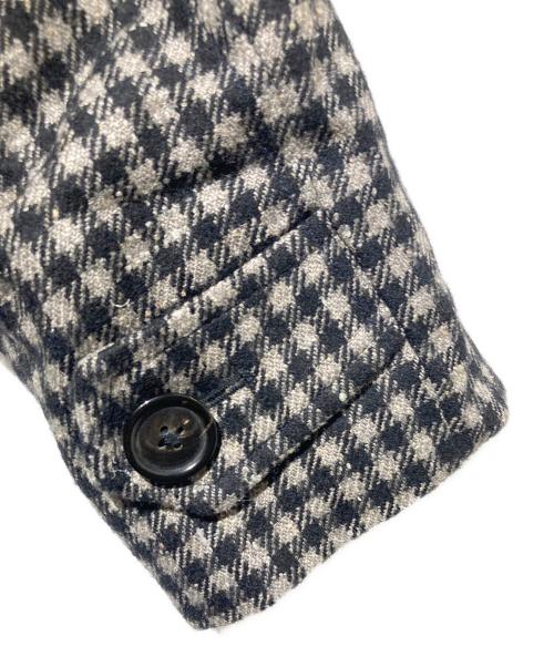 PALTO（パルト）PALTO (パルト) イタリア製 千鳥柄コート ブラック×ベージュ サイズ:50の古着・服飾アイテム