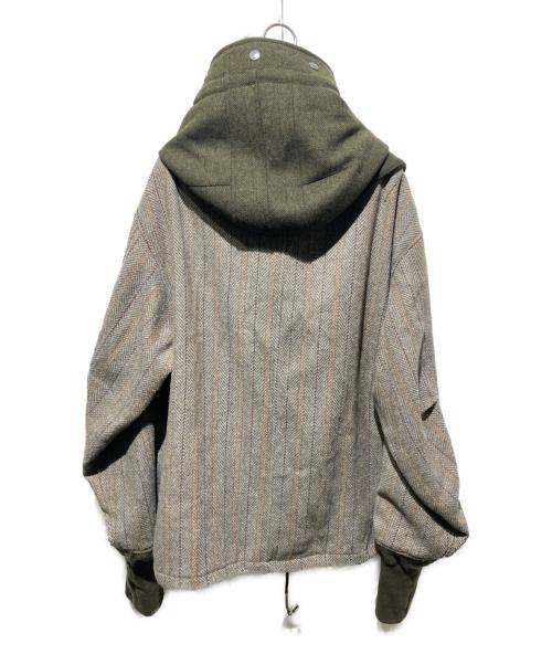 glamb（グラム）glamb (グラム) High Neck Short Mods Coat / ハイネックショートモッズコート カーキ サイズ:Ｌの古着・服飾アイテム