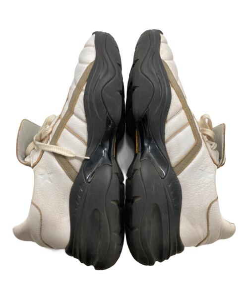 glamb（グラム）glamb (グラム) Crack Leather Sneakers / クラックレザースニーカー ブラック×アイボリー サイズ:不明の古着・服飾アイテム