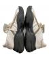中古・古着 glamb (グラム) Crack Leather Sneakers / クラックレザースニーカー ブラック×アイボリー サイズ:不明：12000円