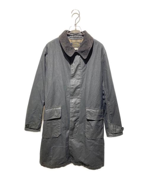 RRL（ダブルアールエル）RRL (ダブルアールエル) Waxed Cotton Coat/ワックス オイルクロスコート ブラック サイズ:Sの古着・服飾アイテム