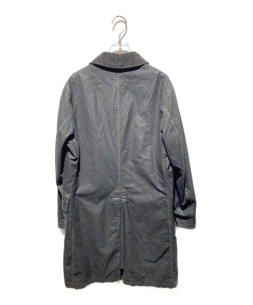 RRL（ダブルアールエル）RRL (ダブルアールエル) Waxed Cotton Coat/ワックス オイルクロスコート ブラック サイズ:Sの古着・服飾アイテム