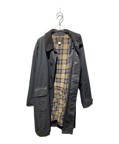 RRL（ダブルアールエル）RRL (ダブルアールエル) Waxed Cotton Coat/ワックス オイルクロスコート ブラック サイズ:Sの古着・服飾アイテム