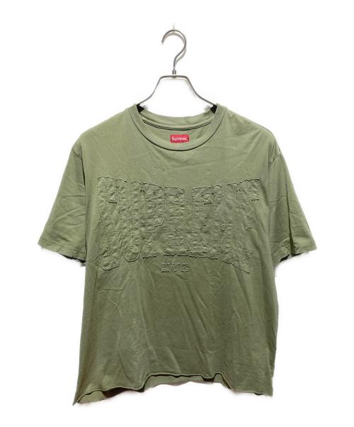 SUPREME（シュプリーム）SUPREME (シュプリーム) 20AW Cutout Logo S/S Top カーキ サイズ:XLの古着・服飾アイテム