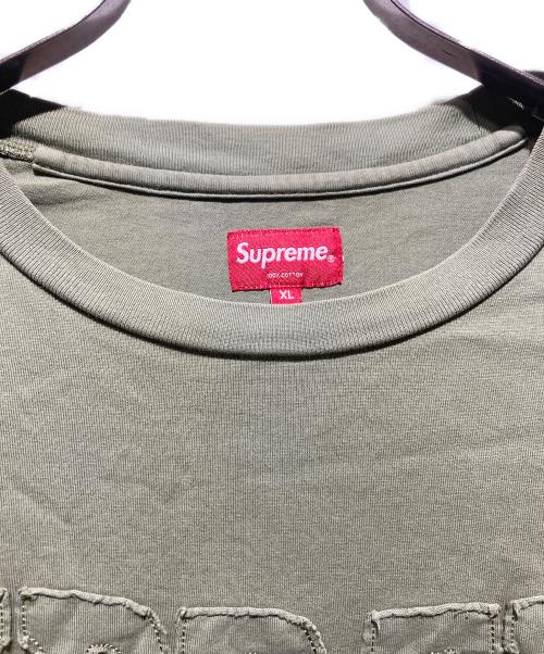 SUPREME（シュプリーム）SUPREME (シュプリーム) 20AW Cutout Logo S/S Top カーキ サイズ:XLの古着・服飾アイテム