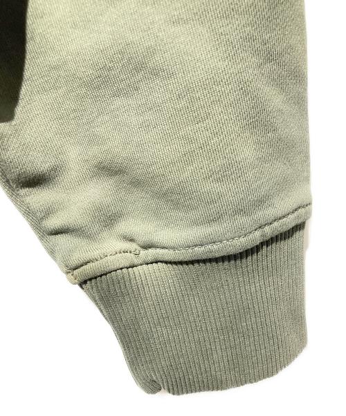 DIESEL（ディーゼル）DIESEL (ディーゼル) ハートロゴショートハーフジップパーカー カーキ サイズ:Mの古着・服飾アイテム