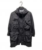 DIESELディーゼル）の古着「ミリタリージャケットナイロンジャケット」｜ブラック