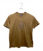 DIESELディーゼル）の古着「DロゴTシャツ」｜ブラウン