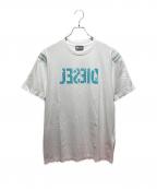 DIESELディーゼル）の古着「転写ロゴTシャツ」｜ホワイト