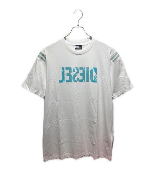 DIESEL（ディーゼル）DIESEL (ディーゼル) 転写ロゴTシャツ ホワイト サイズ:XLの古着・服飾アイテム
