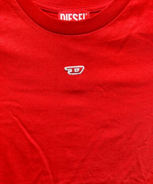 DIESEL（ディーゼル）DIESEL (ディーゼル) Dロゴカットソー レッド サイズ:XS 未使用品の古着・服飾アイテム