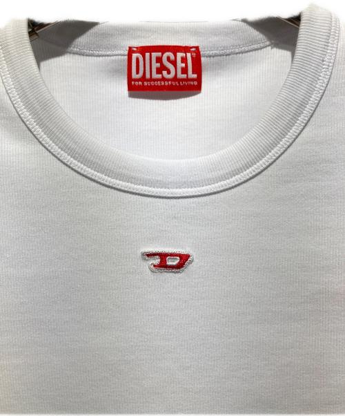 DIESEL（ディーゼル）DIESEL (ディーゼル) Dロゴカットソー ホワイト サイズ:S 未使用品の古着・服飾アイテム