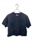 DIESELディーゼル）の古着「スパンコールT」｜ブラック